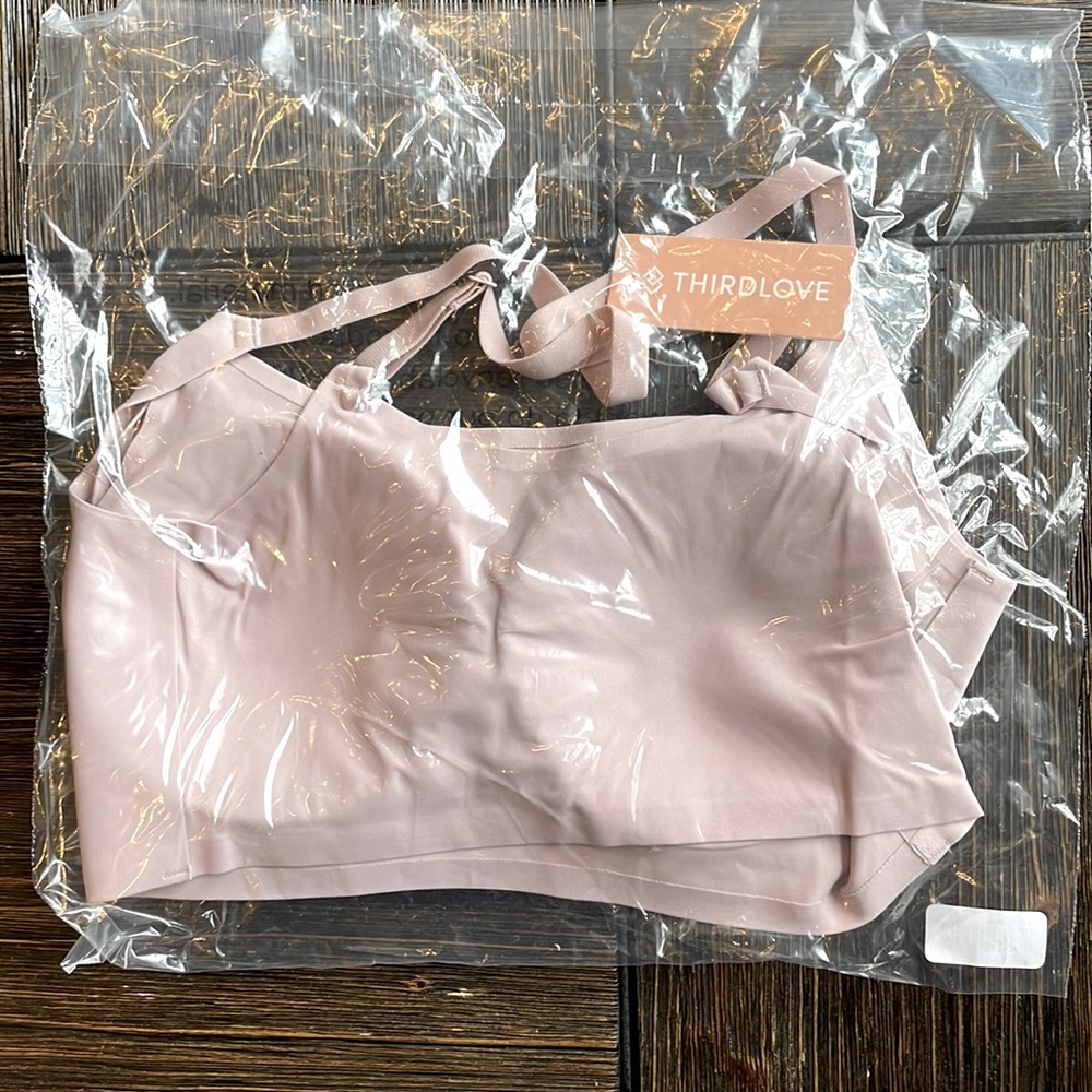 Thirdlove Adjustable Strap Wireless Bra Violet Ice - image 5